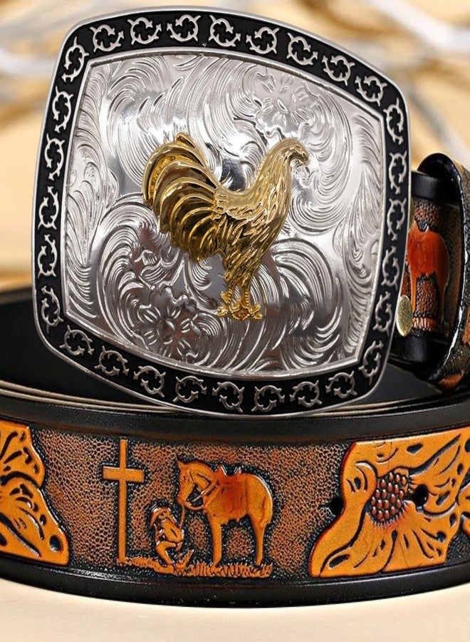 WMG Western Belt Buckle - Imperial Crest Rooster Buckles - Cowboy Belt Buckle - Fits 1.5 - Image 3